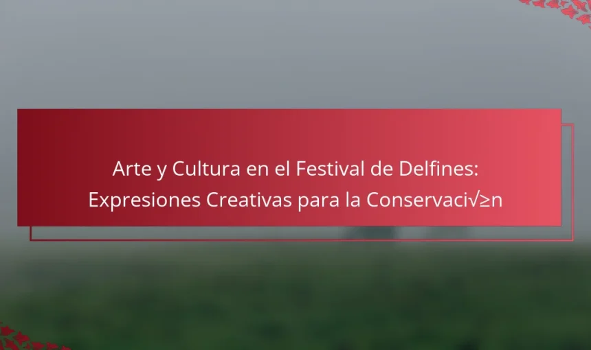 Arte y Cultura en el Festival de Delfines: Expresiones Creativas para la Conservación