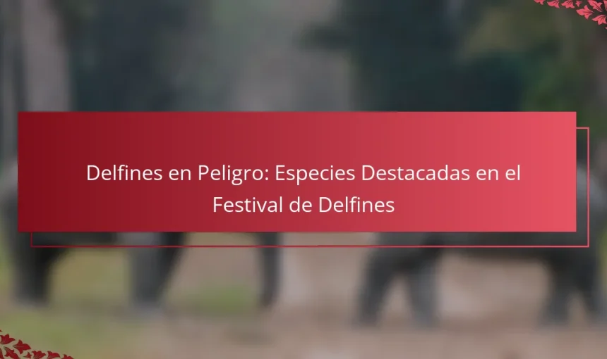 Delfines en Peligro: Especies Destacadas en el Festival de Delfines
